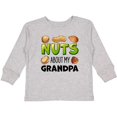 thumbnail image 3 of Inktastic Nuts About My Grandpa Peanut, Almond, Pistachio Boys or Girls Long Sleeve Toddler T-Shirt, 3 of 5