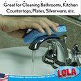thumbnail image 4 of LOLA Natural Cellulose Scrub Sponges, 24 Pack, All Purpose Scrubber Sponge, Made of Cellulose, Sustainable, Dishwasher Safe, Non-Stick, 4 of 7
