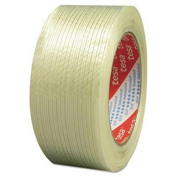 Tesa Tape 744-53319-00006-00 1 in. x 60 Yd Performance Grade Filament Strapping Tape, Fiberglass