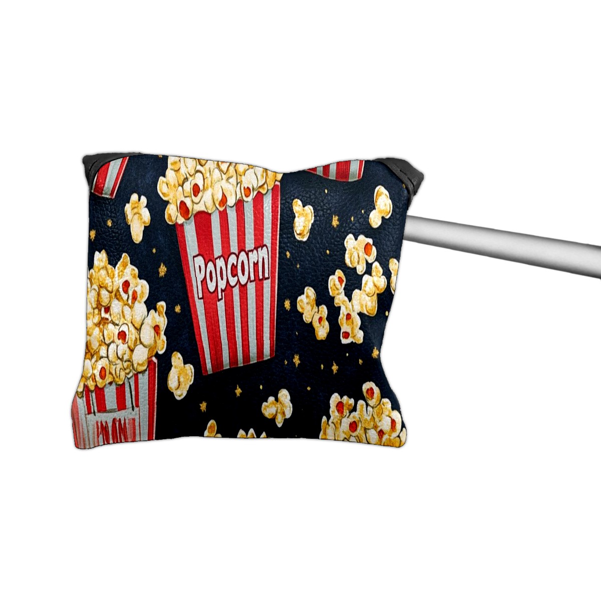 Golf Mallet Putter Cover Premium Leather Golf Putter Head Cover with Magnetic Closure, Golf Cover for Men and Women Popcorn Pattern