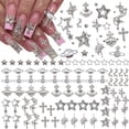 thumbnail image 1 of Abalorios para uñas Ganepens, más de 120 unidades, con incrustaciones de diamantes de imitación para, 1 of 6