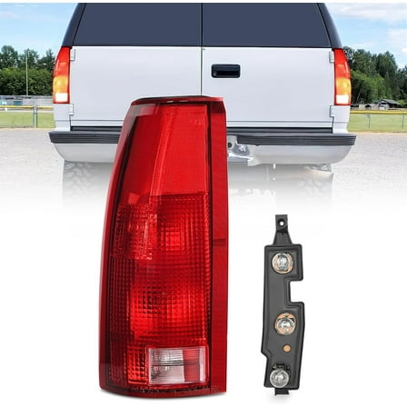 Nilight Tail Light Assembly Pair, Compatible with 1988-1999 Chevy/GMC C/K Series, Suburban, Blazer, Tahoe, Yukon & 1999-2000 Cadillac Escalade Driving Side
