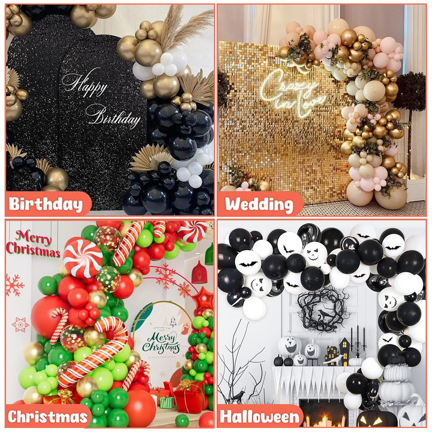 Gold Balloon Arch Stand Kit Party Decoration Supplies