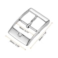thumbnail image 2 of Unique Bargains Stainless Steel Polished Silver Tone Buckle, for 18mm Width Watch Band with Spring Bar, 2 of 6