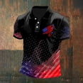 thumbnail image 2 of Leey-World Patriotic T Shirts for Men American Flag USA 4th of July Men T-Shirt(Black,M), 2 of 4