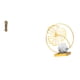 thumbnail image 1 of Reloj De Pie En Miniatura Con Forma De Hoja, Estatua De Hierro, Figura Coleccionable, Escultura Decorativa Para Sala De Estar, Estantería, Oficina, Escritorio, Decoración De Dormitorio, 1 of 8