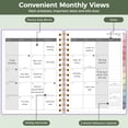 thumbnail image 6 of NIRMIRO 2026-2027 Academic Planner, July 2026 to June 2027 Weekly & Monthly Spiral Planner with Tree Cover, 5.7"x8.4", 12 Tabs, To-Do Lists & Notes for Teachers & Students, 6 of 7