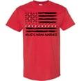 thumbnail image 3 of Inktastic Aplastic Anemia Awareness Red and White Ribbons and Flag T-Shirt, 3 of 5