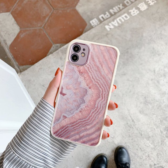 Para iPhone 14 13 12 Pro Case Heart Flowers Phone Case para iPhone 12 11 Pro Max 8 7 Plus X XS Max XR Marble Soft TPU Bumper Cover Tan Jianjun unisex