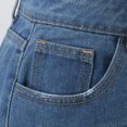 thumbnail image 5 of Ierhent Women's Denim Shorts Women's Curvy Totally Shaping Straight Jeans (Available in Plus Size) Blue,XL, 5 of 6