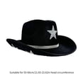 thumbnail image 5 of RUISINERY Shining Crystal Star Hat for Women Men Music Festival Hat with Five Pointed Star Pattern for Adult Stage Performances, 5 of 6