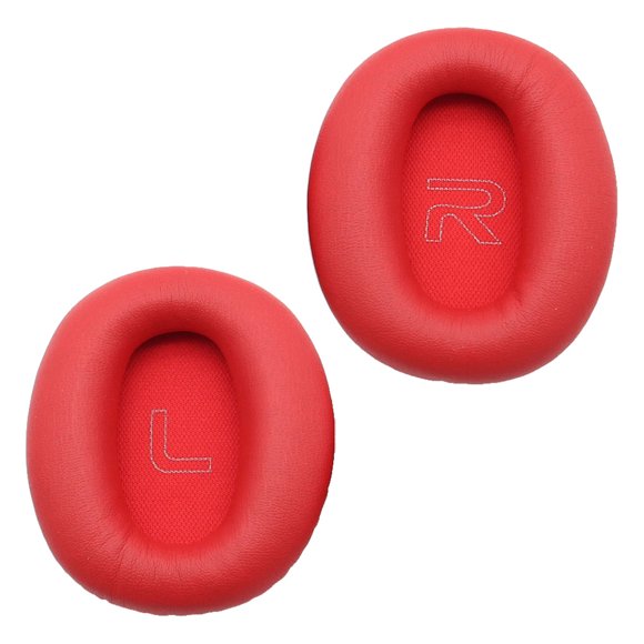 Seitruly Almohadillas para los oídos Cojín Auriculares Protección auditiva Cancelación de ruido Orejeras Reemplazo de auriculares sobre la Relojes inteligentes Rojo