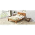 thumbnail image 5 of CoSoTower Platform Bed Frame with Headboard, Wood Slat Support, No Box Spring Needed, Full, Oak, 5 of 9
