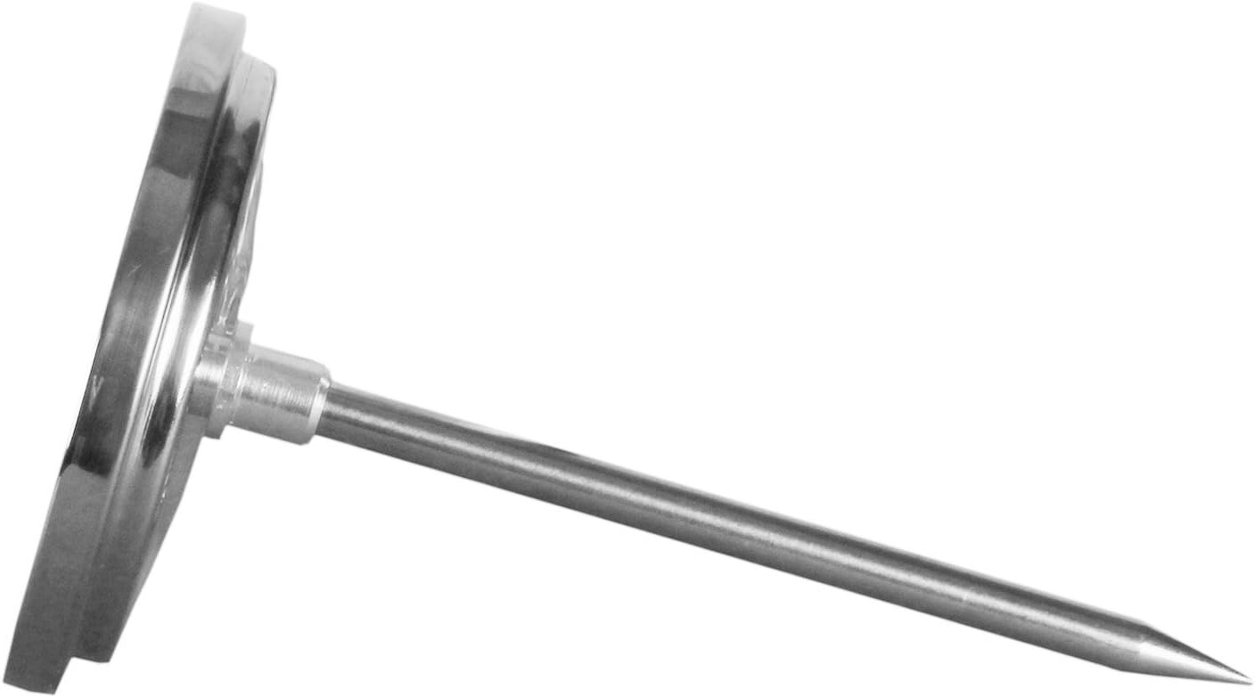 TrueCraftware- Stainless Steel Zone Dial Meat Thermometer 4-1/2" Stem, 2 3/4" Dial, -120 to 200 Degrees Fahrenheit- Cooking and Grilling Oven Pocket Size for Meat Food Cooking and Grilling Oven