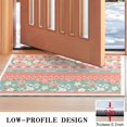 thumbnail image 3 of Bohemian Floral Patchwork Non-Slip Entryway Door Mat,Boho Indoor Decor Durable Low Plush Door Mat,Washable Welcome Rug for Patio Hallway Home Decor 16x24 Inches, 3 of 6