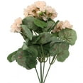 thumbnail image 1 of Bgsha 1 Bunch Artificial Geranium Red Pink Flowers Plant Artificial Flower Home Decor, 1 of 7
