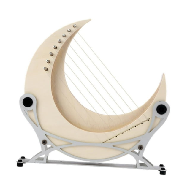 Bunblic Lyres Harp 8 String Lyres Harp Instrument with Stand, Portable, Artistic, for Beginners, Wood String Instrument for Music Lover