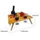 thumbnail image 2 of Picnic De Vino Portátil Mesa Plegable De Madera Para Picnic Camping Travel Patio Cateissary HA045286-01, 2 of 6