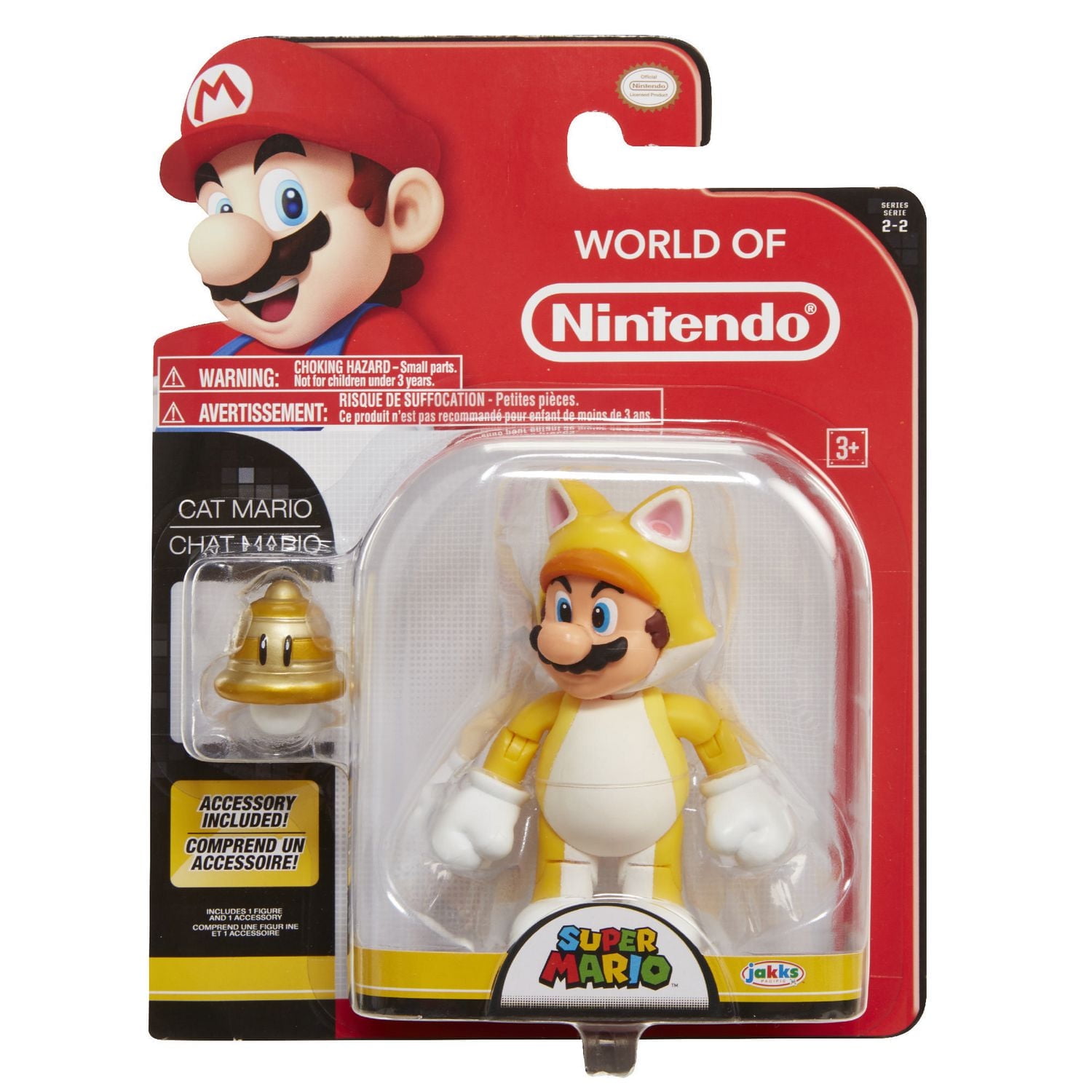 World of Nintendo CAT Mario 4" Figure