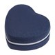 thumbnail image 2 of Caja de almacenamiento de joyería de terciopelo en forma de corazón | Organizador de viaje portátil con cremallera | Interior flocado | Se adapta a anillos pendientes y collares | Regalo romántico, 2 of 6