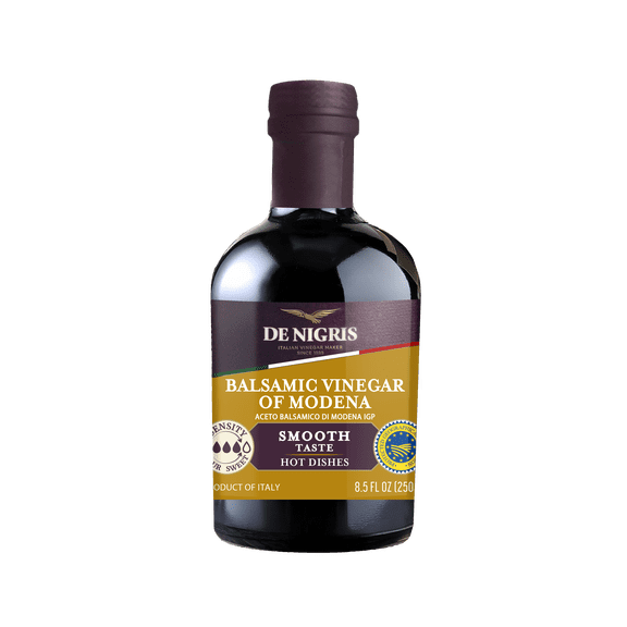De Nigris Smooth Flavor Balsamic Vinegar of Modena PGI, 8.5 oz