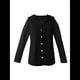 thumbnail image 2 of Sudadera Holgada de Larga para Mujer, Informal, con Botones y Capucha, con Bolsillo. Negro M, 2 of 7