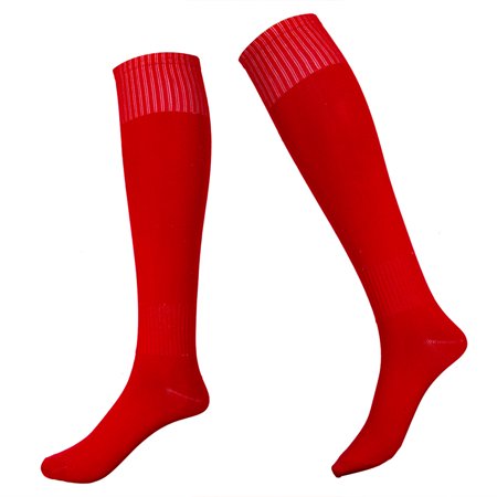 Tregren Men Kids Sport Football Soccer Long Socks Over Knee Soft Warm Team Training High Socks
