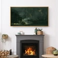 thumbnail image 5 of IDEA4WALL Extra Large Framed Canvas Print Wall Art Abstract Dark Green and Gold Flecks Modern Luxe Wall Decorative Nature Landscape Fine Art Modern Oversized Artwork for Living Room - 60"x30", 5 of 5