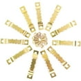 thumbnail image 3 of Juego de 100 colgadores para cuadros, Metal, Varios tamaños, Tornillos incluidos, Dorado, 3 of 5