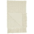 thumbnail image 4 of Nourison Life Styles Distressed Cream Decorative Throw Blanket , 50X60, 4 of 5