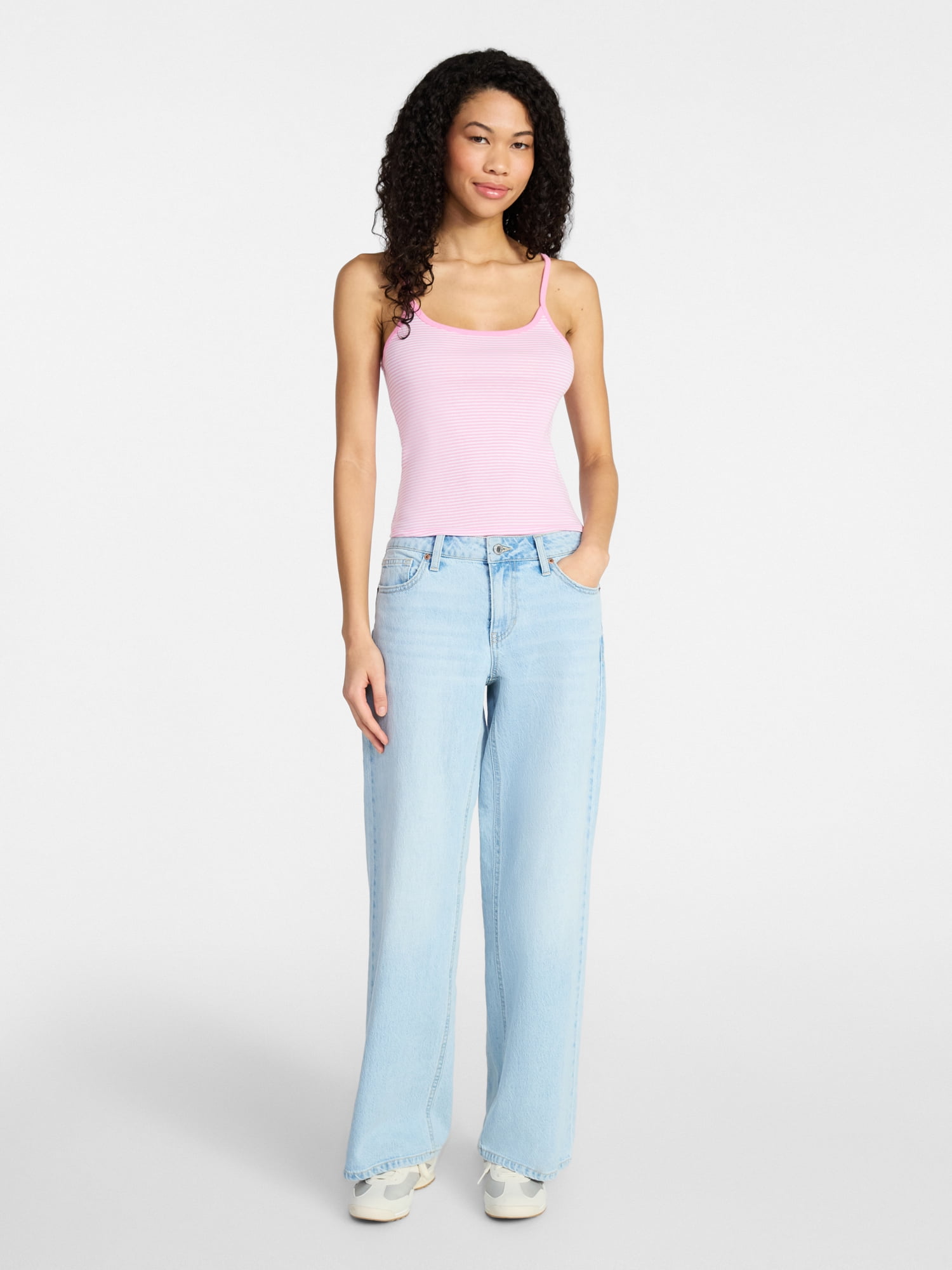 No Boundaries Scoop Neck Cami Top, Women's XXS-XXL