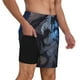 thumbnail image 2 of Fotbe Black And Blue Lightning Dragon Traje de Baño para Hombre – Shorts de Natación de Secado Rápido con Forro y Bolsillos-X-Large, 2 of 6