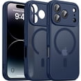 thumbnail image 1 of Funda Magnética Oterkin para iPhone 17 Pro Mate Azul Oscuro, 1 of 6