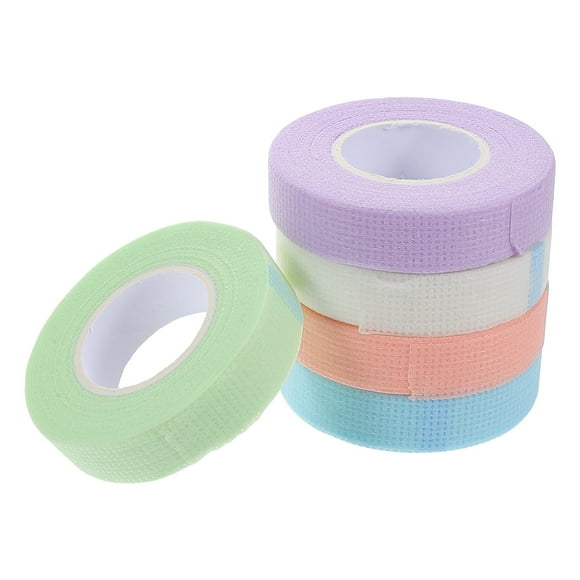 BRIGHTFUFU Cinta de extensión de pestañas, 5 uds., cinta de pestañas suave y transpirable, cinta aislante de extensiones de pestañas para pestañas superiores e inferiores