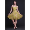 thumbnail image 3 of Bimba Robe Cocktail au-Dessus du Genou Smockée Florale pour Femmes Robe d'Été Fluide-TTTG, 3 of 5