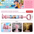 thumbnail image 5 of Firework Water Gun Toy, 12.4in Pull Back Large Capacity Water Cannon, Summer Pool Spray Blaster for Outdoor Water Battles Blue, 5 of 5