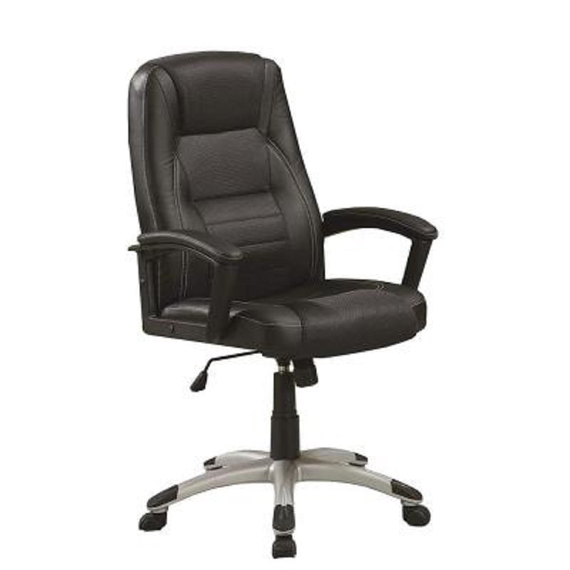 Scranton  Co Swivel Office Chair with Faux Leather Cushion in Black＿並行輸入品 