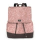thumbnail image 1 of Easygdp Rose Gold Glitter Mochila de Cuero para Mujeres, Bolso de Hombro, Bolsos de Mano de Moda para Trabajo y Viajes, 1 of 4