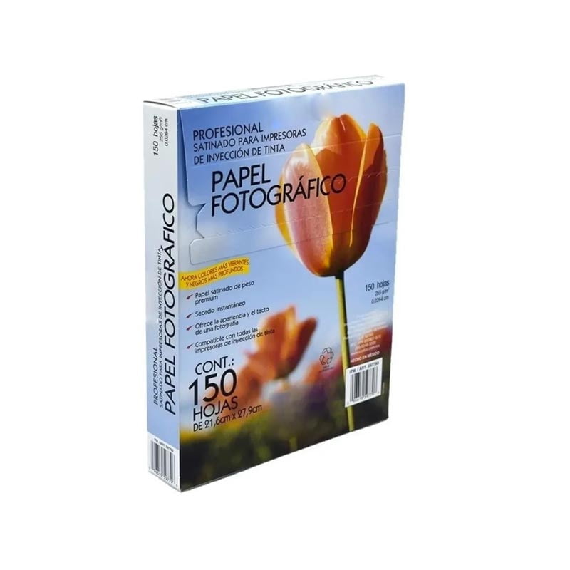 Papel Fotográfico Satinado Profesional Con 150 Hojas T/carta Kirkland Signature 597793 | En Línea