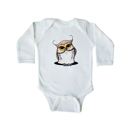 

Inktastic KiniArt Owl Gift Baby Boy or Baby Girl Long Sleeve Bodysuit