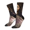 thumbnail image 2 of Nina Dobrev Vampire Diaries Adult Socks Breathable Cozy Soft Crew Socks Novelty Casual Calf Stockings For Men Women, 2 of 8