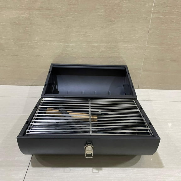 LPXBBQGRILL Barbecues and grills,Portable Charcoal Grill, Tabletop Outdoor Barbecue Smoker, Small BBQ Grill for Outdoor Cooking Backyard Camping Picnics Beach- 10.7 x 14 x 16.3 in