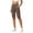 Coffee, variant on Gunia Capri Pants Women High Waisted 14" Knee Length With Pockets Athletic Casual Shorts Summer Capris Pants