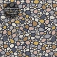 thumbnail image 5 of Shower Curtain, Doodle Sea Pebbles Waterproof Fabric Plastic Shower Curtain, Drying Fast Bathroom Curtain with 9 Buttonholes, Ruffle Shower Curtain 60x72in, 5 of 8