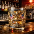 thumbnail image 2 of 250th Anniversary Whiskey Bottle, U.S. 250th Anniversary Heritage Whiskey Glass, Independence Day Commemoration Glass , Father's Day Patriotic Gift, 2 of 7
