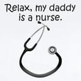 thumbnail image 2 of CafePress - Relax My Daddy Is A Nurse Body Suit - Baby Light Bodysuit, Size Newborn - 24 Months, 2 of 4