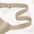 thumbnail image 3 of Xdegoge Women's Ribbed Wireless Bra Stylish V Neck Bralette Breathable Stretchy Lightweight Push Up Bras Casual Soft Everyday Wear with Delicate Lace Trim, 3 of 7