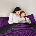 thumbnail image 5 of Manfei Abstract Lines 3pcs King Size Comforter Sets,Zebra Print Bedding Comforter Set,Animal Print Bedding Set,Breathable Stripes Bedroom Decorative,Reversible, 5 of 8
