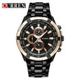 thumbnail image 2 of CURREN 8023 Men Rose Gold Business Quartz Waterproof Stainless Steel Sports Watch Fashion Wristwatch, 2 of 5