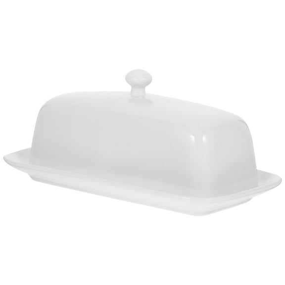 FESTFENDS Ceramic Butter Dome With Lid Easy to Use Hosts Table Setting 1Pcs